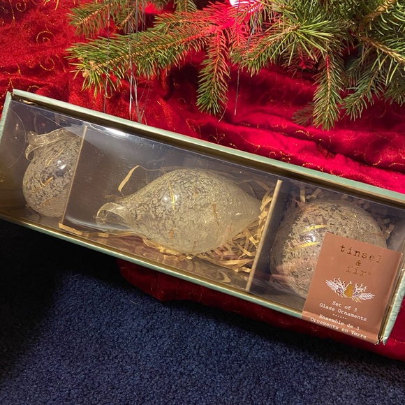 Tinsel & Fir Glass Ornaments - Picture 3 of 4